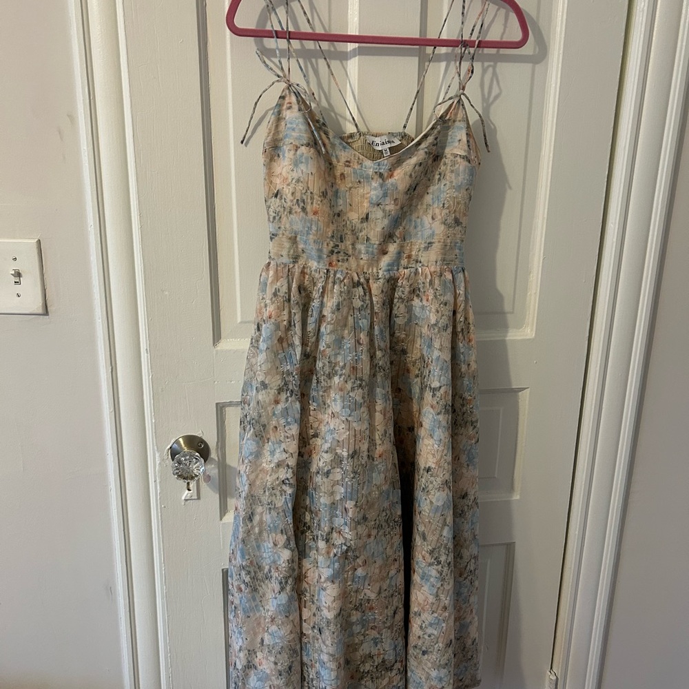 En Saison Tosca Organza Midi Floral Dress